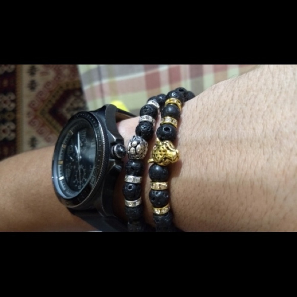 Black Panther Stone Black Bracelet